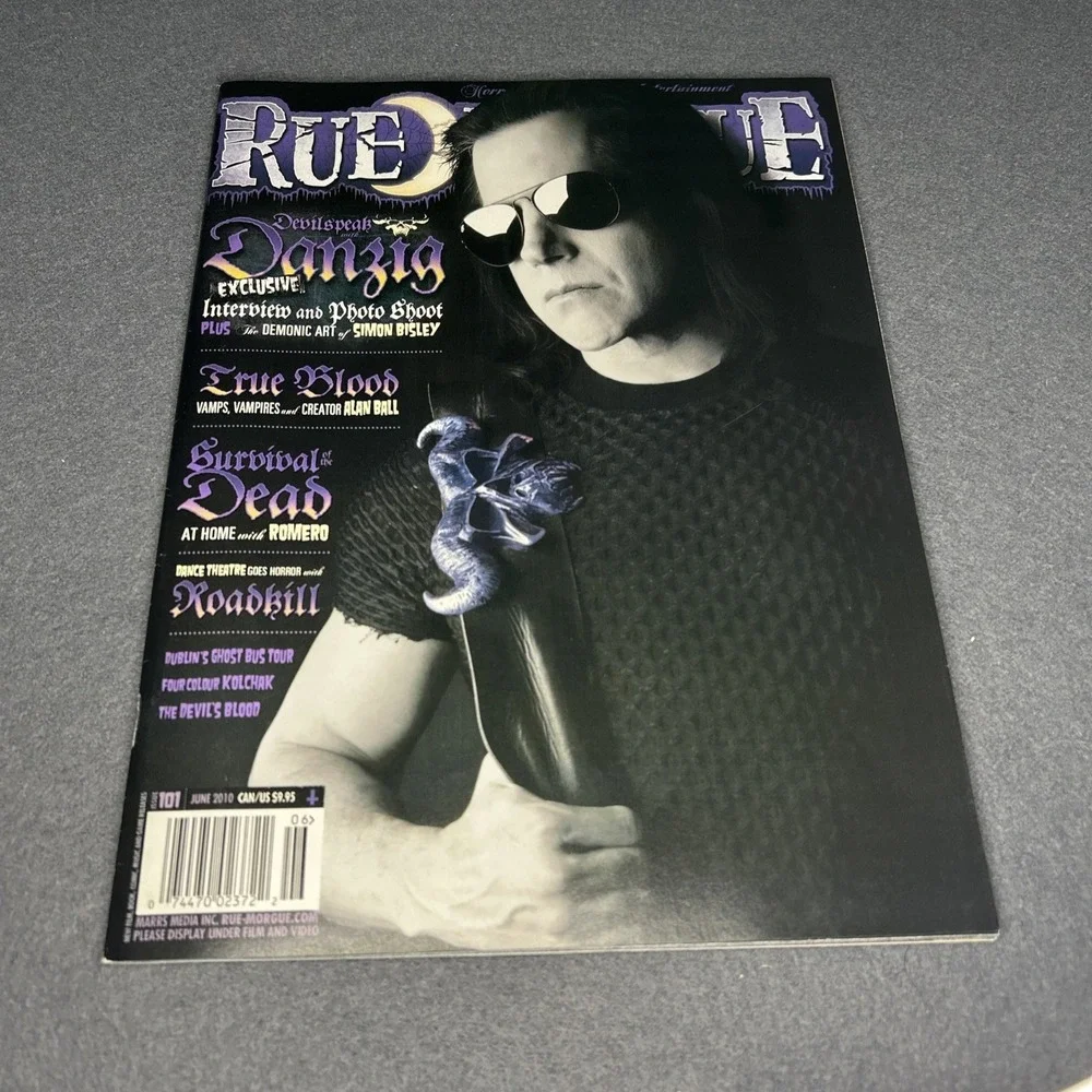 Rue Morgue #101 VG Danzig True‎ Blood Survival Of The Dead Roadkill Horror